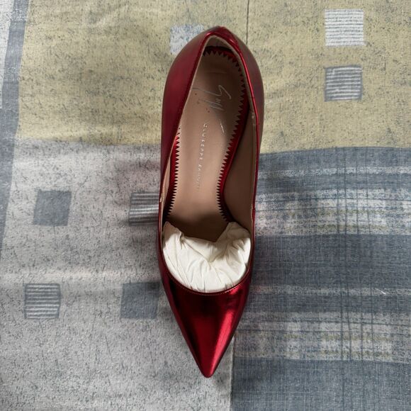 Giuseppe Zanotti Red Patent Pointed Toe Pumps Women's Heels Sz 36 - Picture 4 of 16
